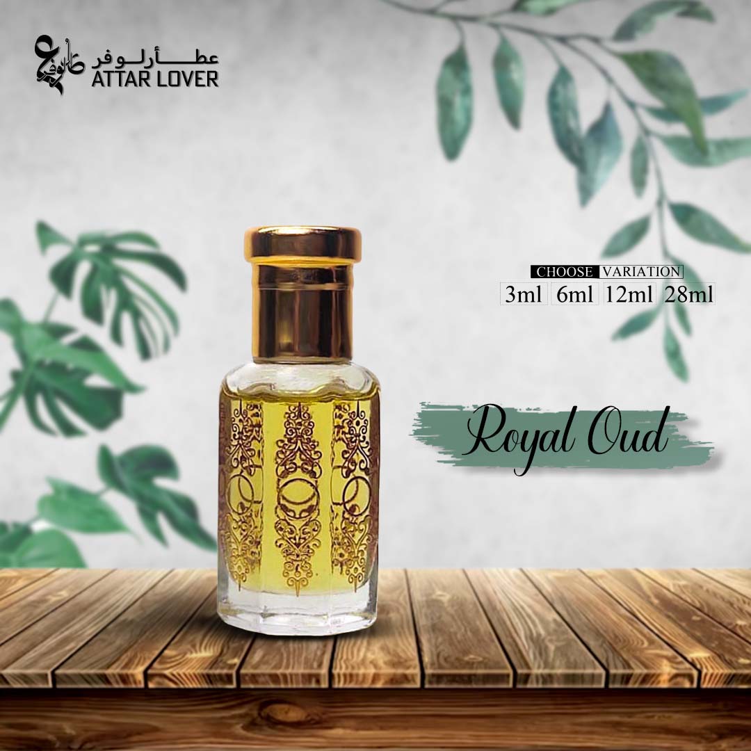Surrati Royal Oud Concentrated Perfume Oil Made in Saudi Arabia Capacity-3ml, 6ml, 12ml & 28ml Available