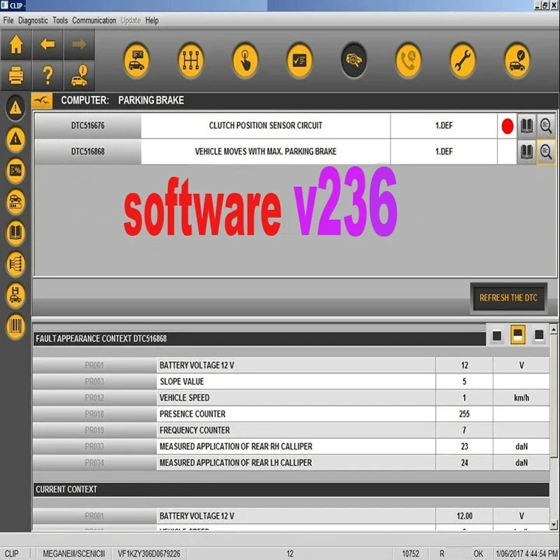V236 Reprog Can Clip For Renault CAN-M system Obd 2 cables Diagnostic Interface diagnostis Car Scanner Vehicle Repairing Tools. 