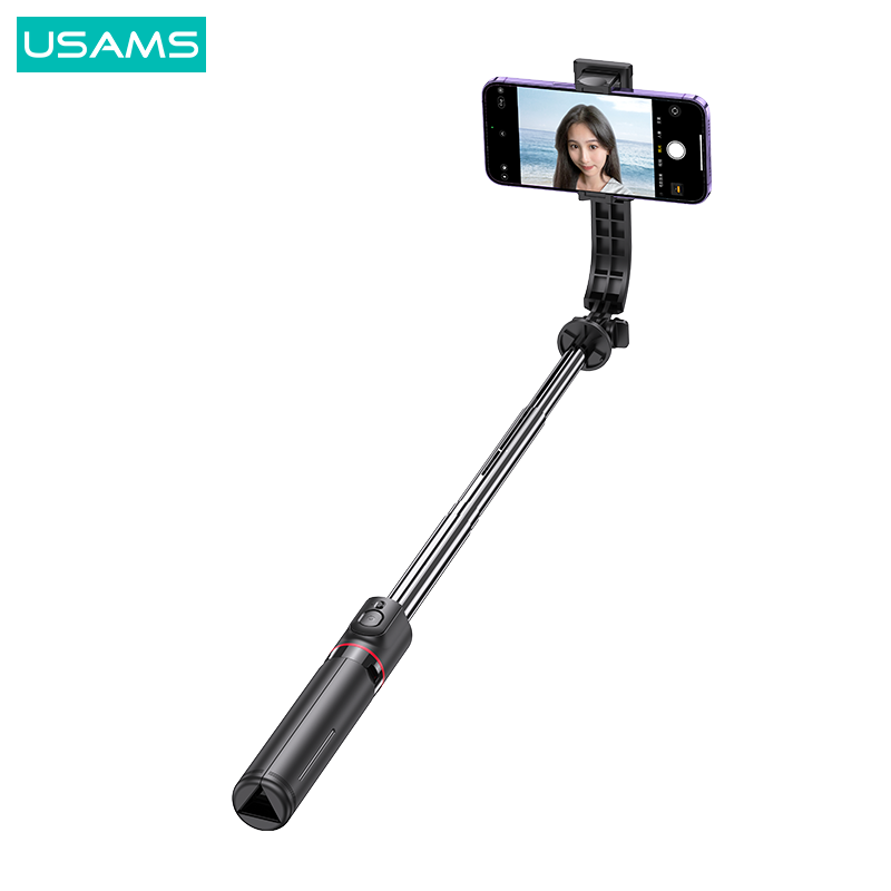 USAMS US-ZB256 Tripod Stand Smart Selfie Stick 360 Rotation 1.13m Wireless Selfie Stick. 