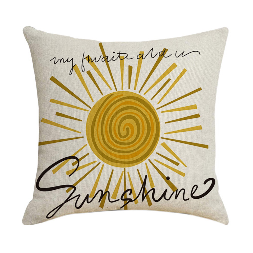 Square Pillowcase Pattern Home Decor Linen Pillow Cases Cushion Covers for Sofa Car Linen Pattern Gift 45X45Cm J
