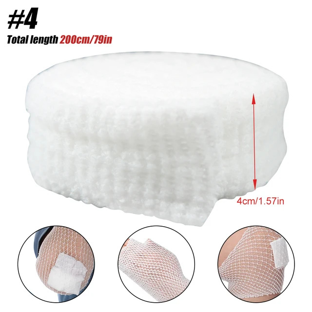【Xiaofeng】New Net Tubular Bandage Elatic Meh Wound Dreing Tubing Gauze Breathable Bandage tretch Tube for Writ Elbow. 