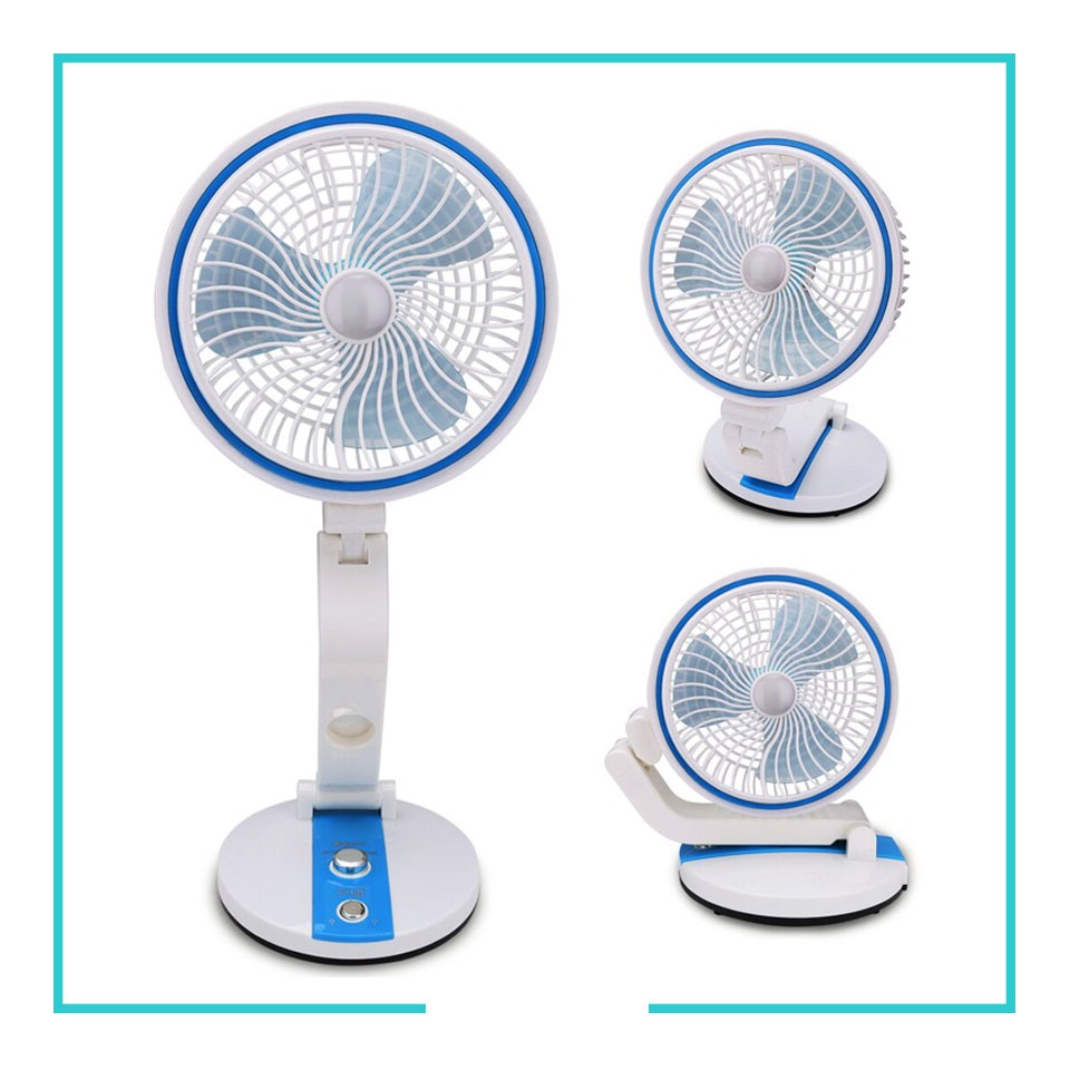 Premium Quality - Rechargeable Folding Fan With LED Light - Signifying Quality - Simple to Use. 