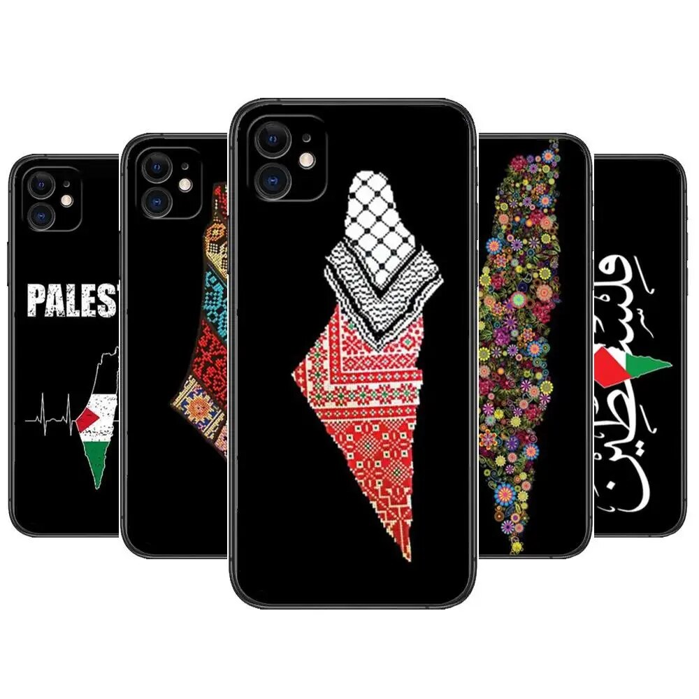 Palestine Map Arabic Phone Cases For iphone 13 Pro Max case 12 11 Pro Max 8 PLUS 7PLUS 6S XR X XS 6 mini se mobile cell