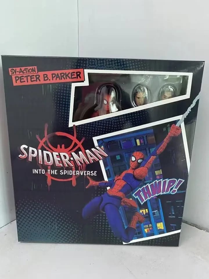 Spider-Verse Action SV Peter B. Parker Sentinel Miles Spider Man Action Figure. 