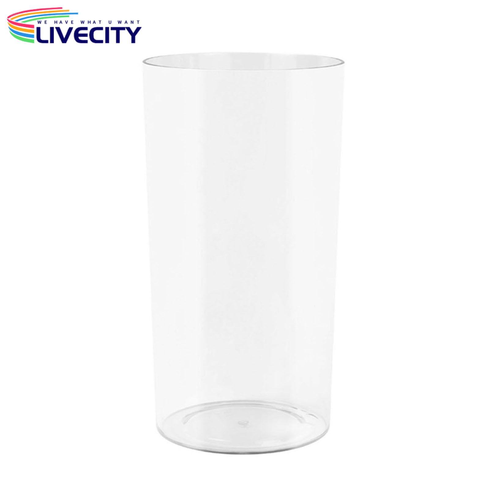 Transparent Shatterproof Vase Modern Clear Cylinder Flower Vase for Wedding Party Centerpiece Transparent Hydroponic Holder for Dining Table Decoration Buyers' Favorite Clear Plastic Vase
