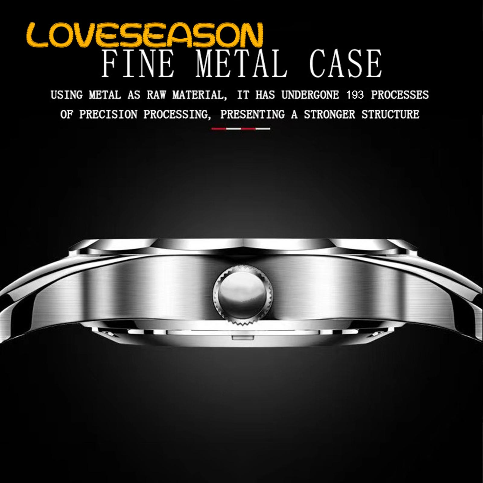 Quartz Watch Quartz Watch Round Dial Stainless Steel Strap Time Date Display Stylish Men's Wrist Watch for Business Precise Quartz Movement Watch. 