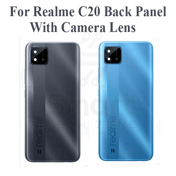 Realme C20 Back Panel/Backshell/ Casing + With Camera Lens + Side Buttons With Logo-All Colors Available