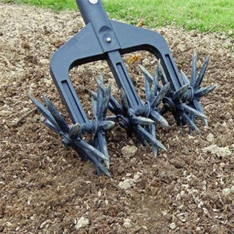 NCANRUI Rotary Tiller Set, Garden Rotary Tiller Handheld Garden Cultivator Switch, Soil Tilt Tool for Reseeding Grass Soil Mix. 