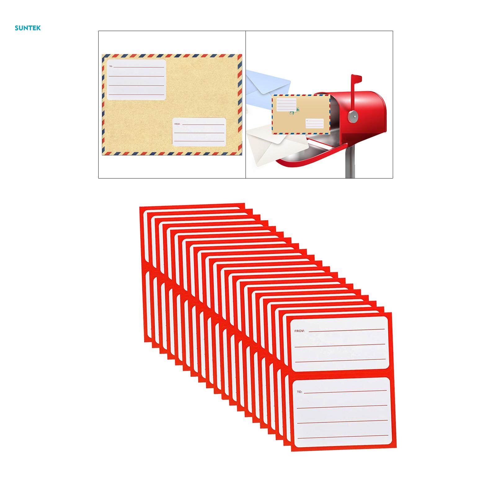 to from Return Address Mailing Labels, Mailing Labels Stickers Universal Blank Mail Shipping Label for School Office 50 Sheets. 