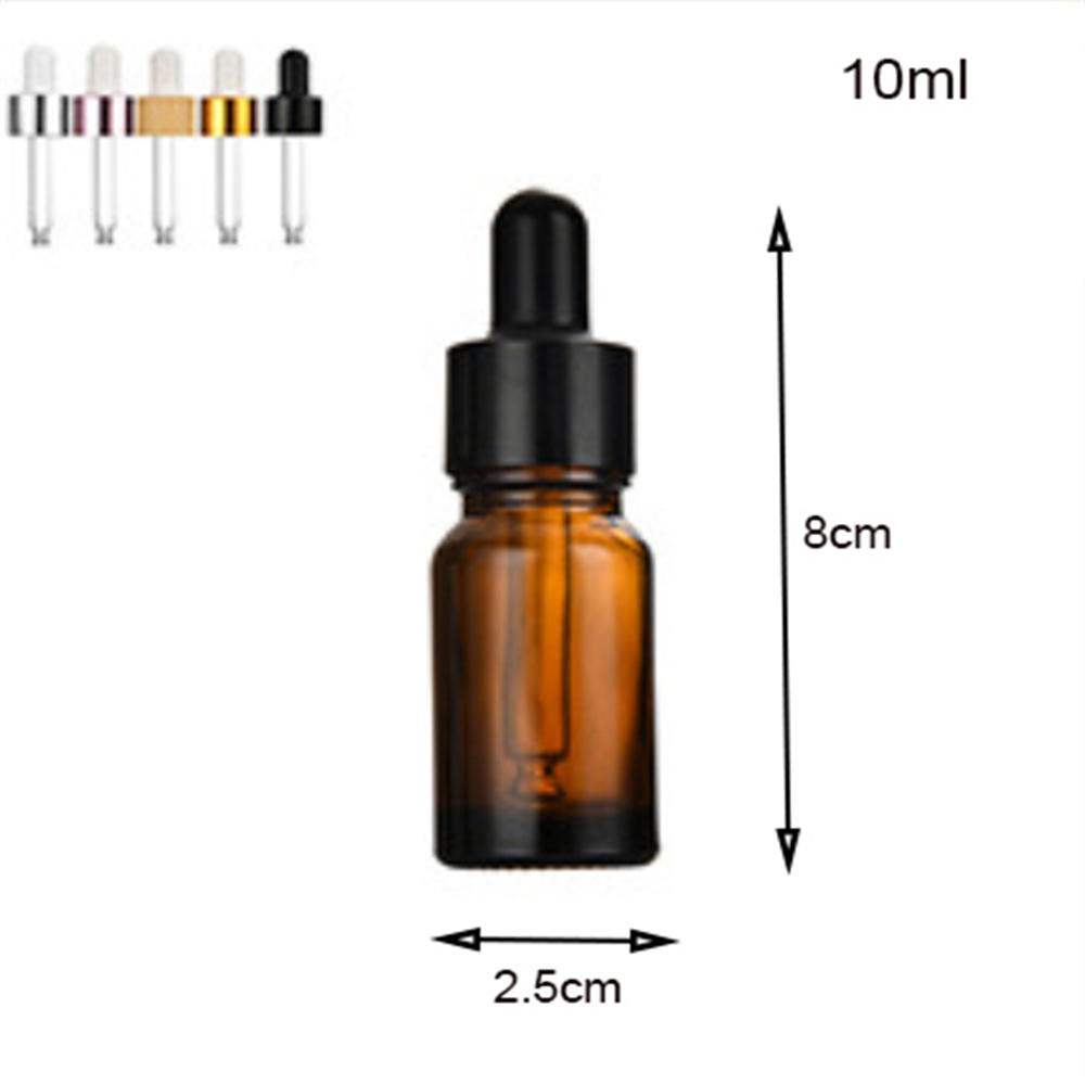 Liquid Brown Drop Bottles Aromatherapy Bottle With Dropper Empty Essential Oil Bottles Aromatherapy Liquid Bottles Refillable Brown Glass Bottles. 