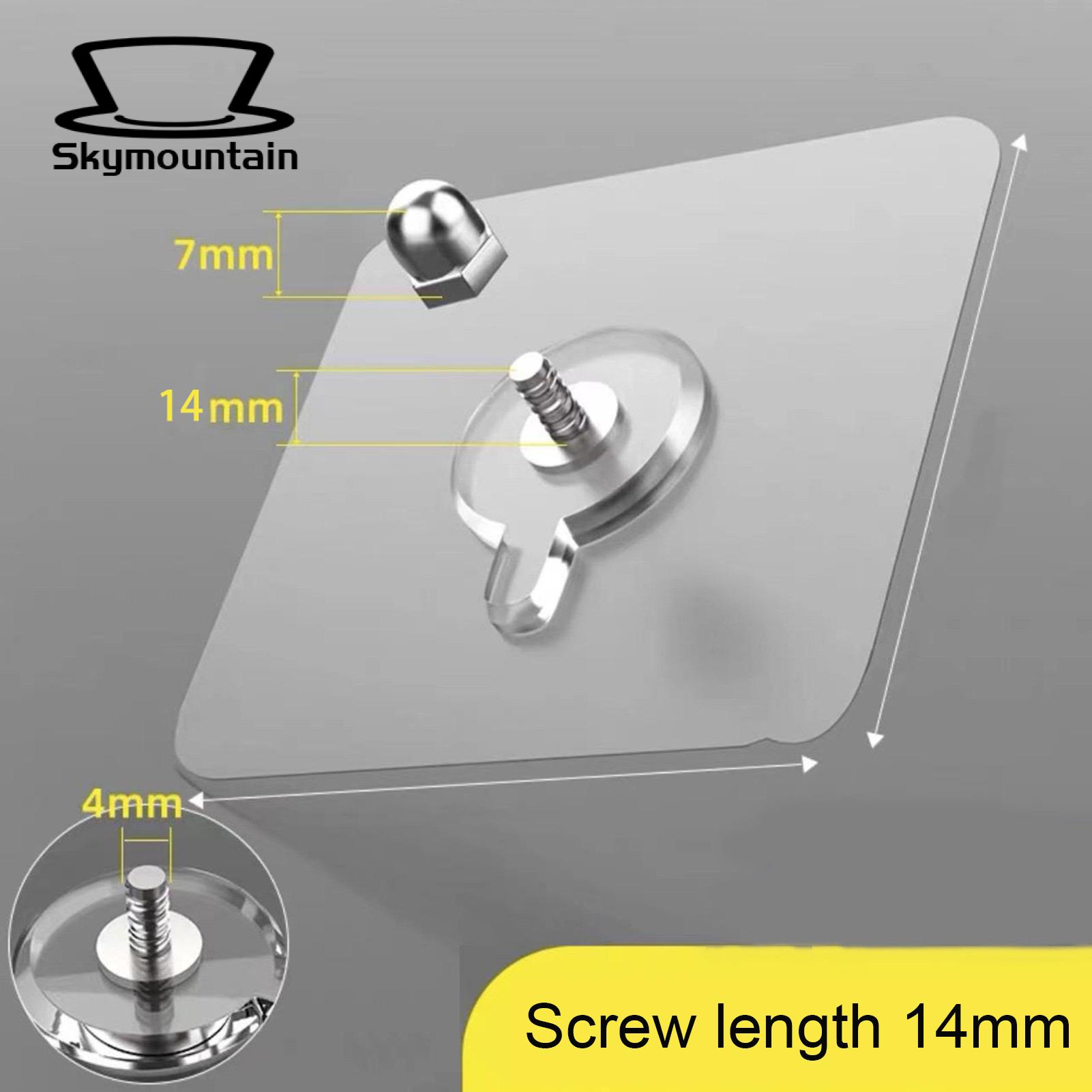 Mirror Hanging Hooks 20pcs/set Screw Wall Hook No Drill Adhesive Modern Heavy Duty Photo Frame Rack Clock Mirror Towel Clothes Hanger Self-adhesive Wall Hooks. 
