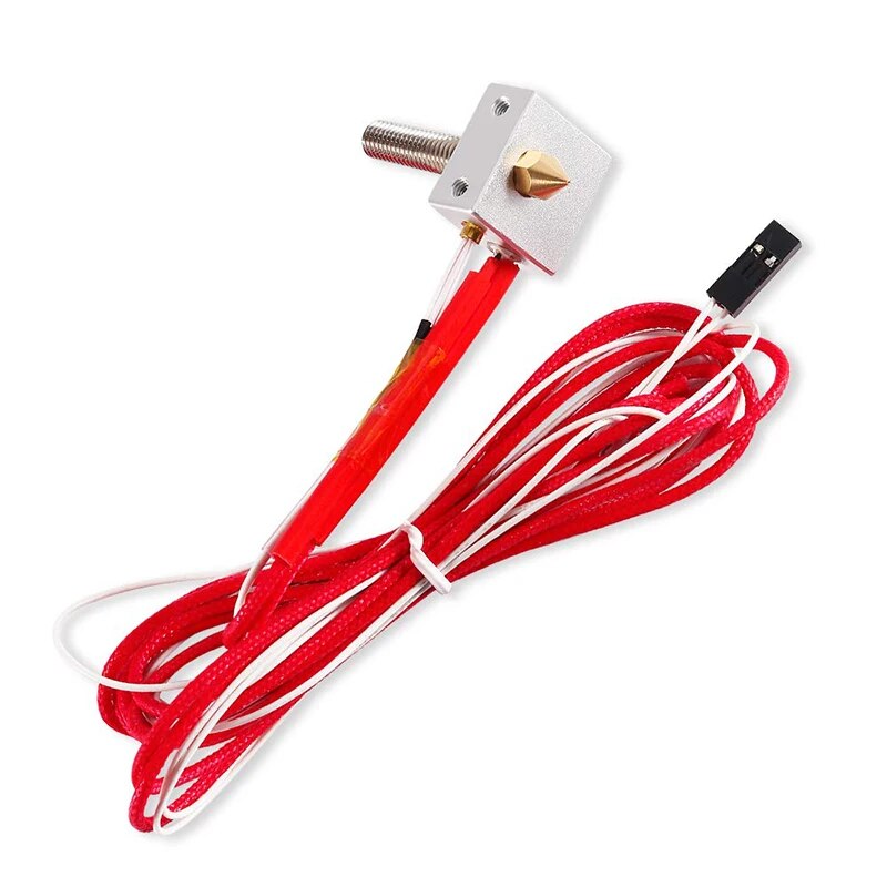 DIY Hotend Kit Nozzle MK8 Extruder Throat Heater 1.75mm/0.4mm Extruder Heater Block For Raprep i3 Anet A2 A8 3D Printer Parts. 