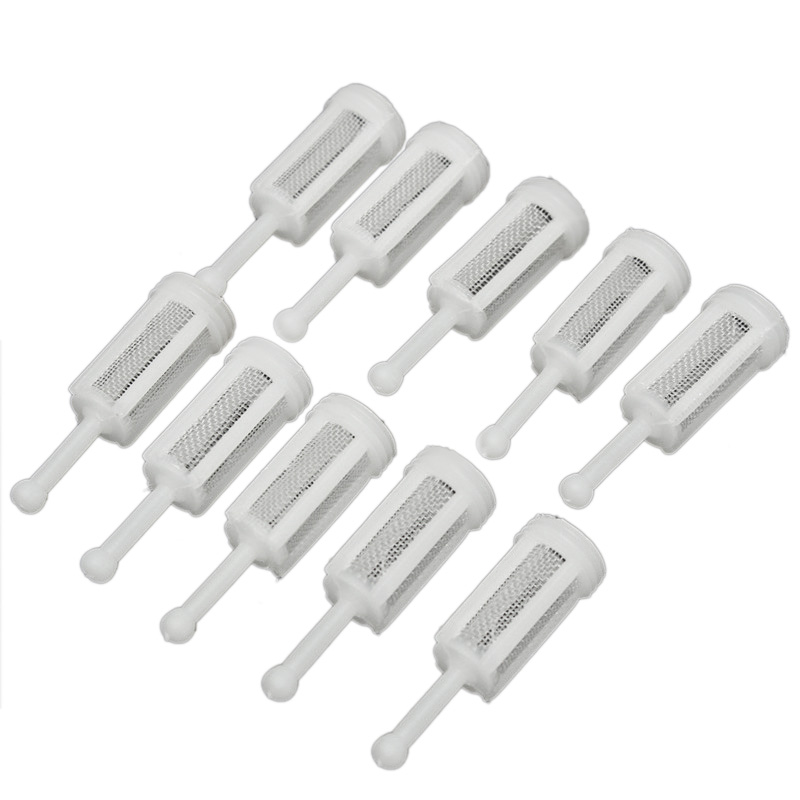 10Pcs Plastic Gravity Typ Spray Filter Pot Diameter 11Mm Total Length 36Mm Can Adapt To The Majority Of Solvent