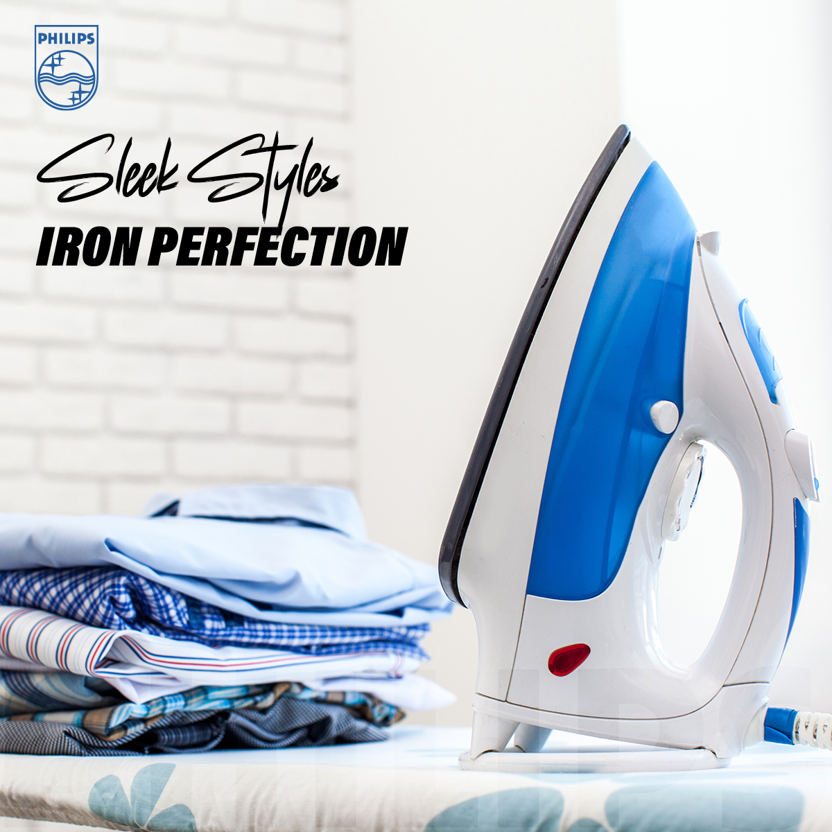 Philips EasySpeed Plus Steam Iron GC2147/30-2400W, Quick Heat up with up to 30 g/min steam, 150g steam Boost, Scratch Resistant Ceramic Soleplate, Vertical steam, Drip-Stop. 