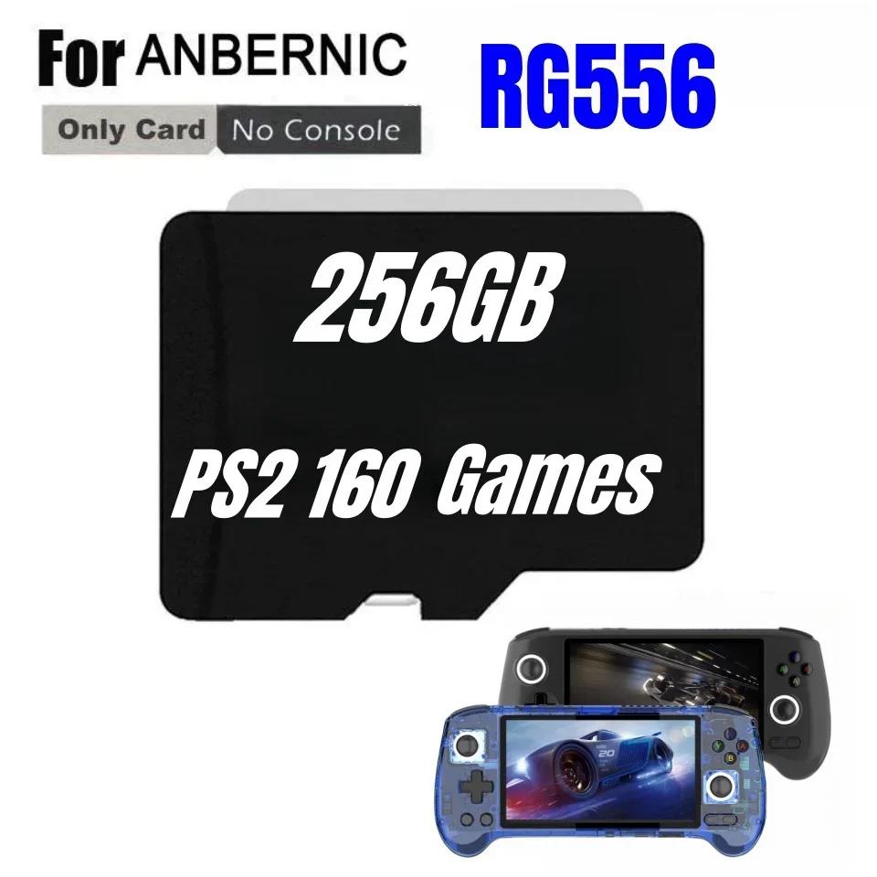 FOR ANBERNIC RG556 Handheld Game Console Memory Retro Video Player Card 61000 Games PS2 512G 256G 128G Micro TF PSP Games Bag. 