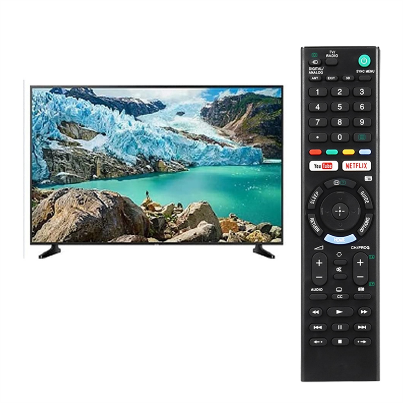 Mando a distancia OEM Sony RMT-TX300E compatible con modelos Bravia TV:  KD43X7000E KD-43X7000E KD43X7000F - Incluye teclas rápidas de Netflix y