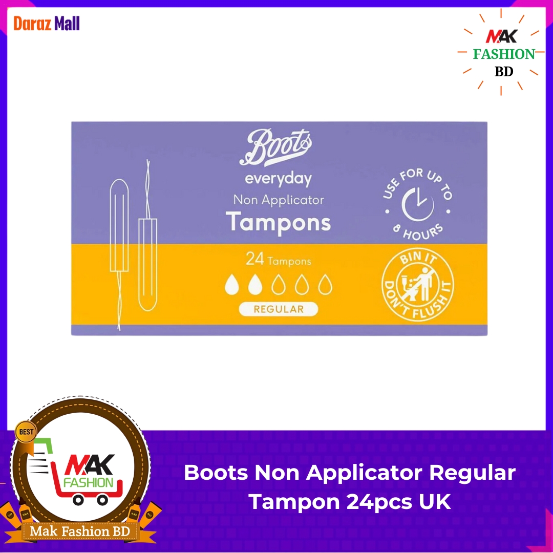 Boots Everyday Non Applicator Regular Tampons 24pcs UK