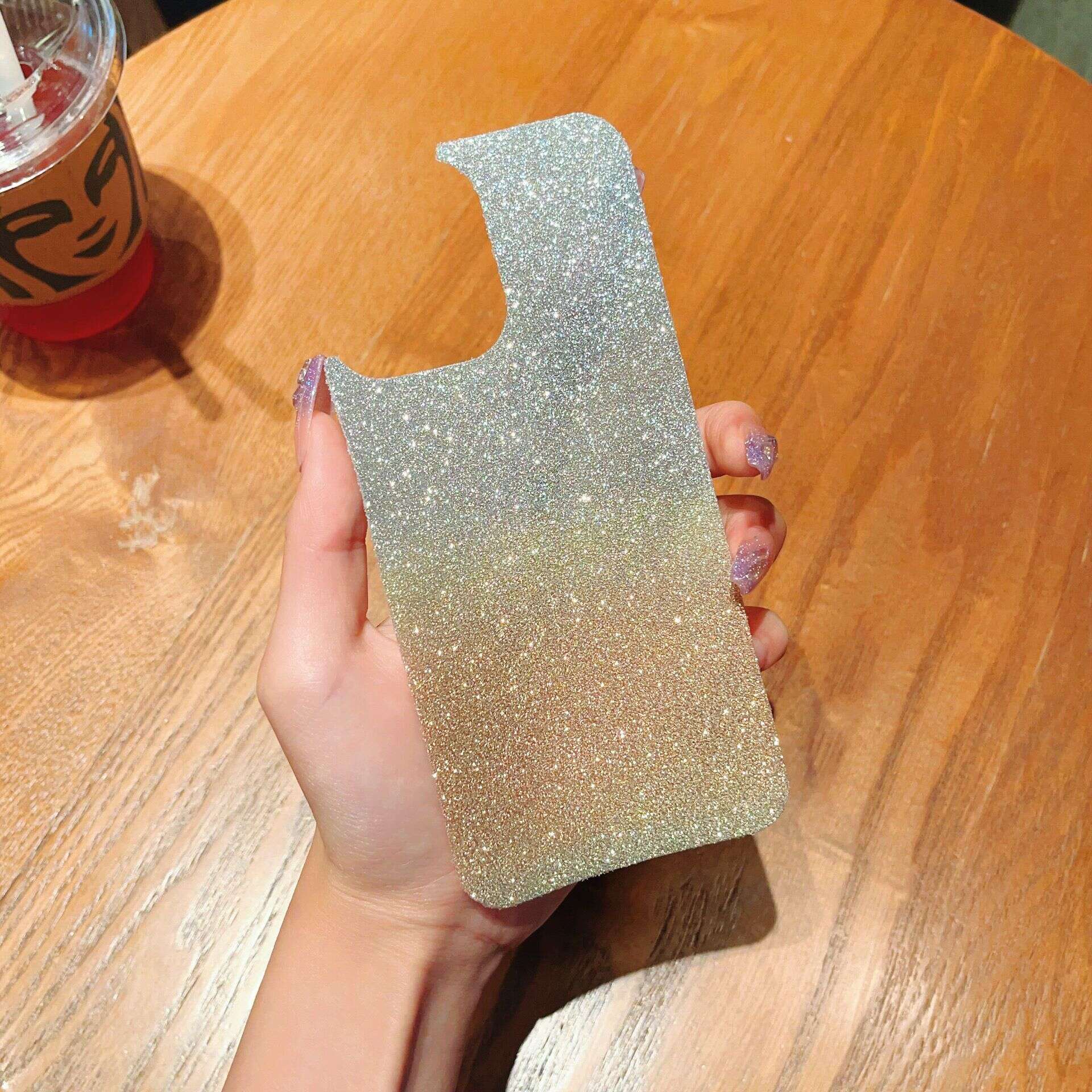 Suitable for Xiaomi 13 Back Gradient Flash Pink Red Rice NOTE 12 Phone Case K60 Supreme Colorful Card Paper Shell Pattern. 