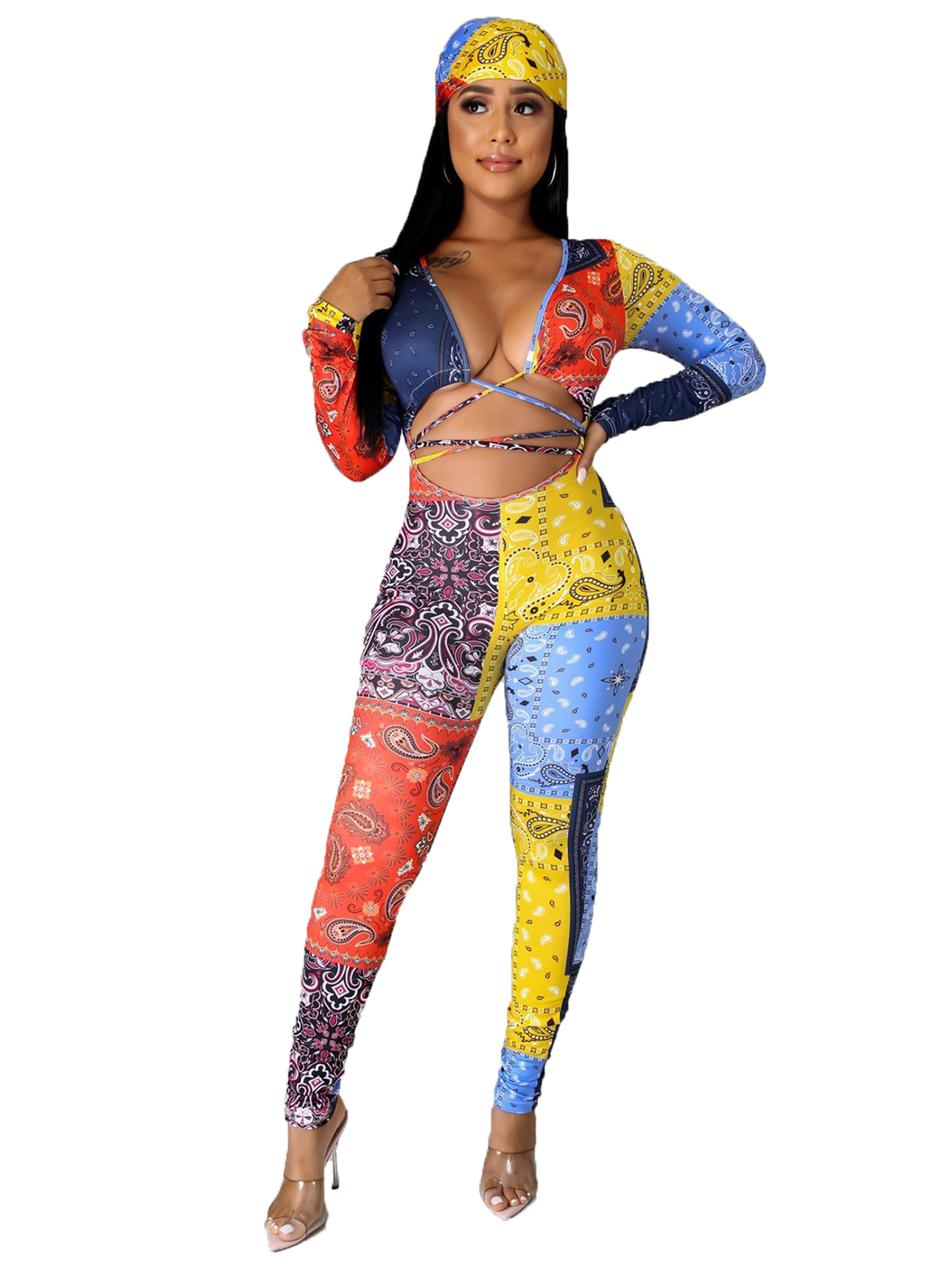 tight long sleeve jumpsuit