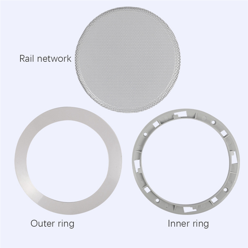 2X Ceiling Speaker Grille, 4-Inch Ceiling Embedded Audio Speaker Grille(Silver). 