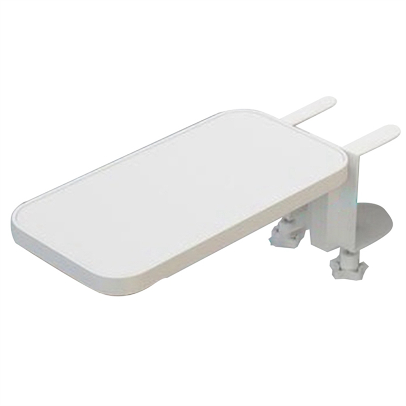 1 Piece Desk Computer Support Mouse Pad Wrist Support Arm Bracket Folding Keyboard Elbow Support Pad White