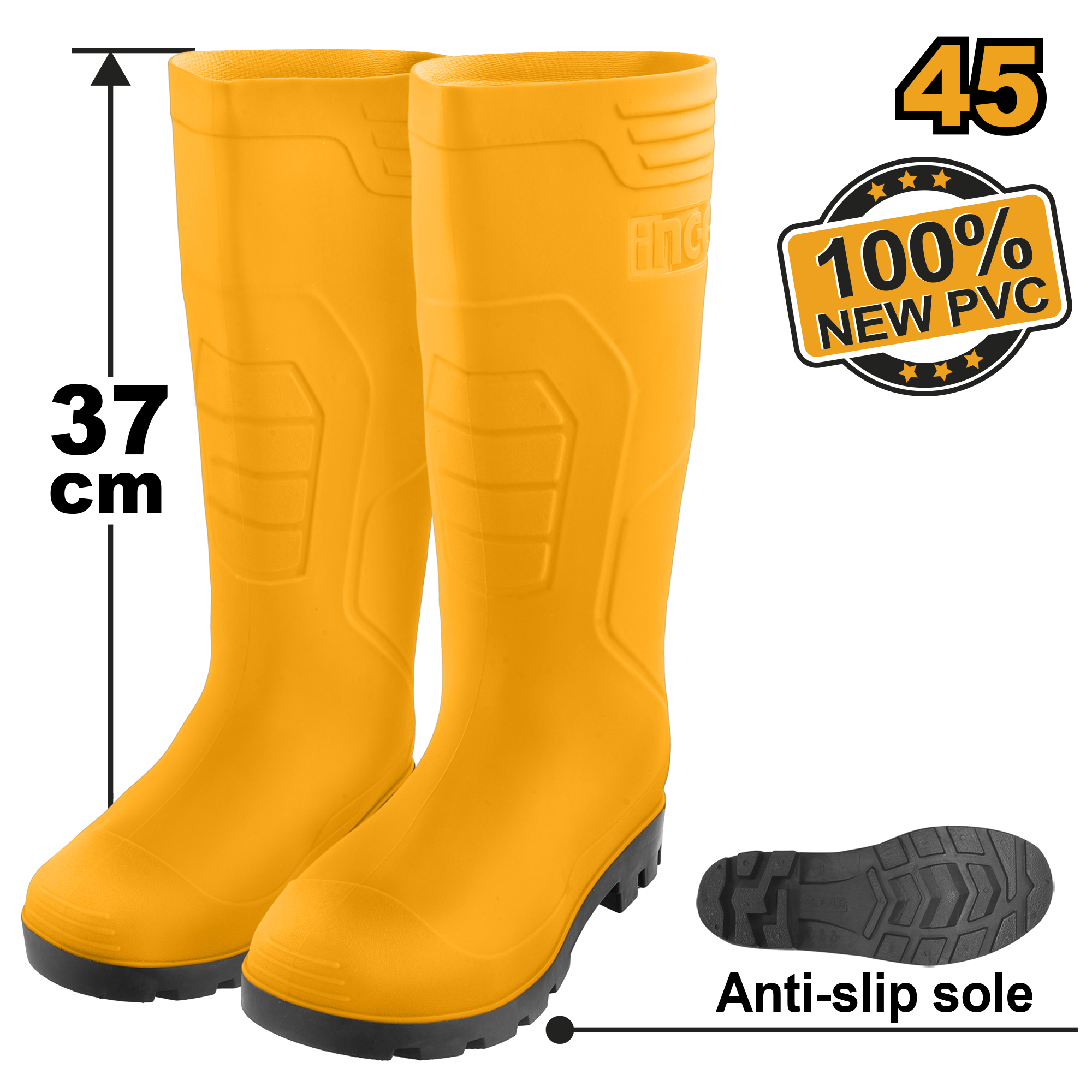 RAIN BOOT GUMBOOT INGCO SSH092. 