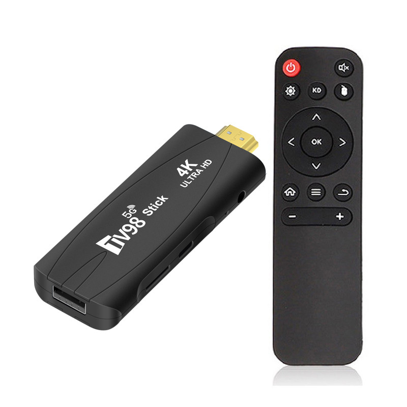 Ultra HD TV98 TV Stick Android 12.1 4K Smart Android TV Box 2.4G 5G WiFi Smart TV Box H.265 Network Media Player Set Top Box. 