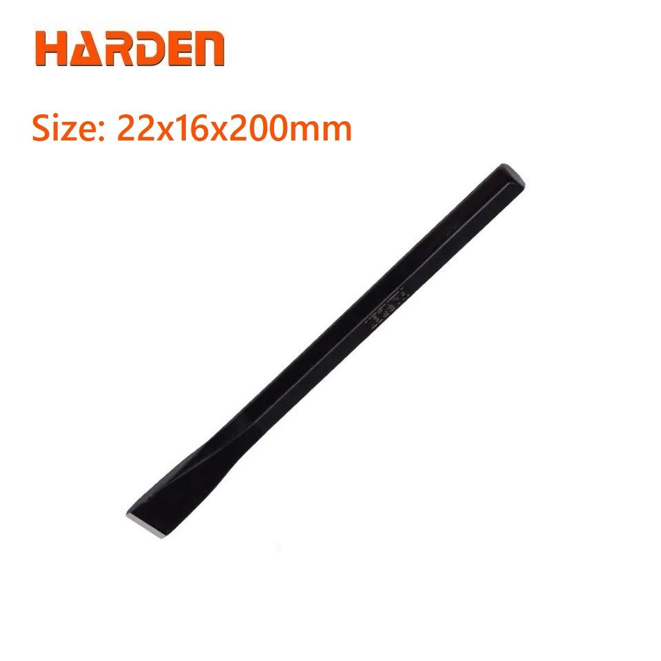 Harden (22x16x200mm) Flat cold chisel hexagonal shank masonry stone stoning cold chisel 610805