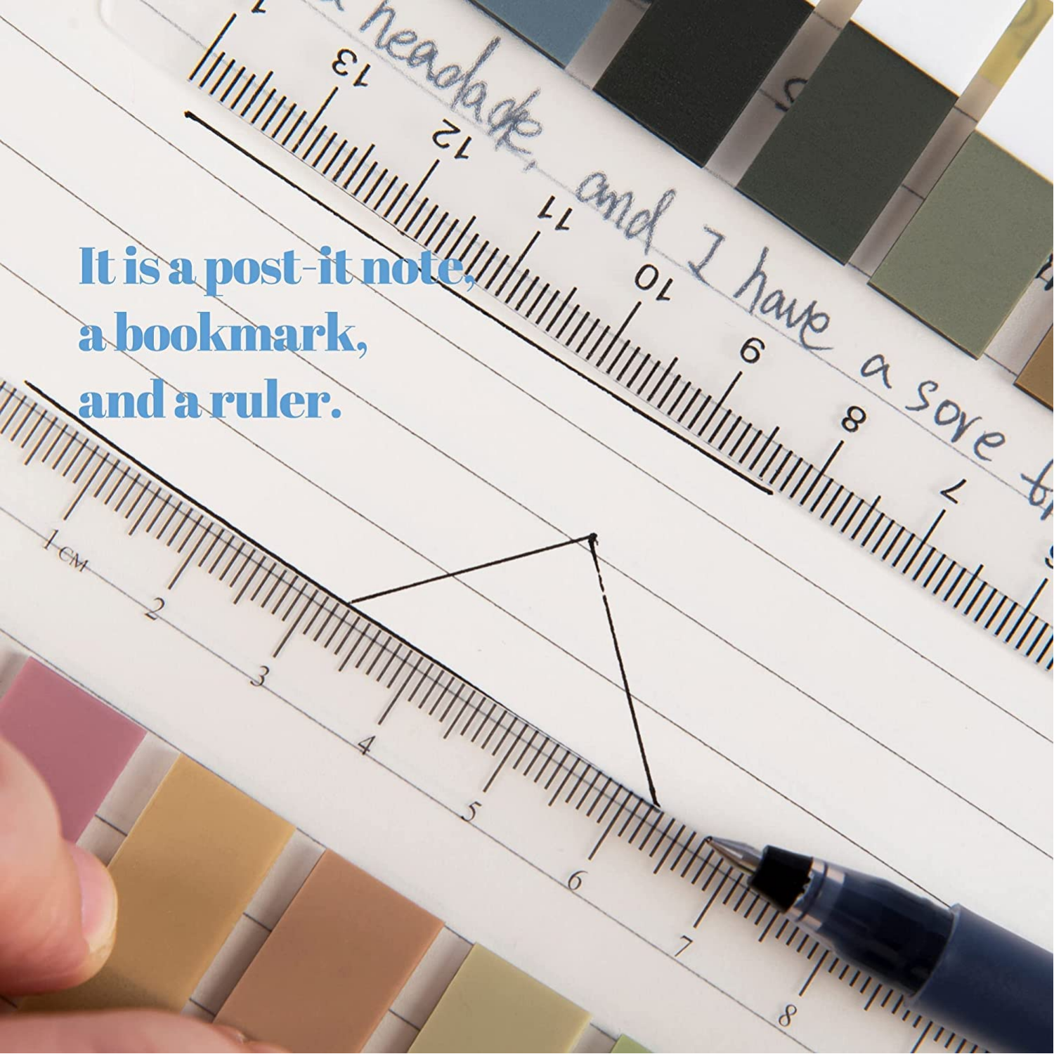 Morandi European 200 Tabs and Transparent Sticky Notes. 