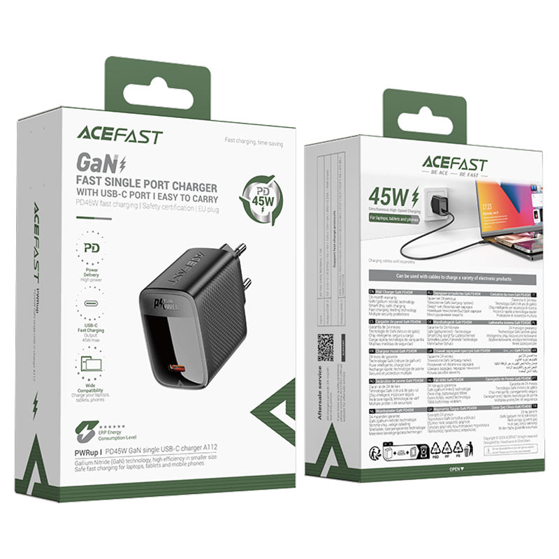 acefast Fast Charge Wall Charger A112 PD45W (1xUSB-C) EU