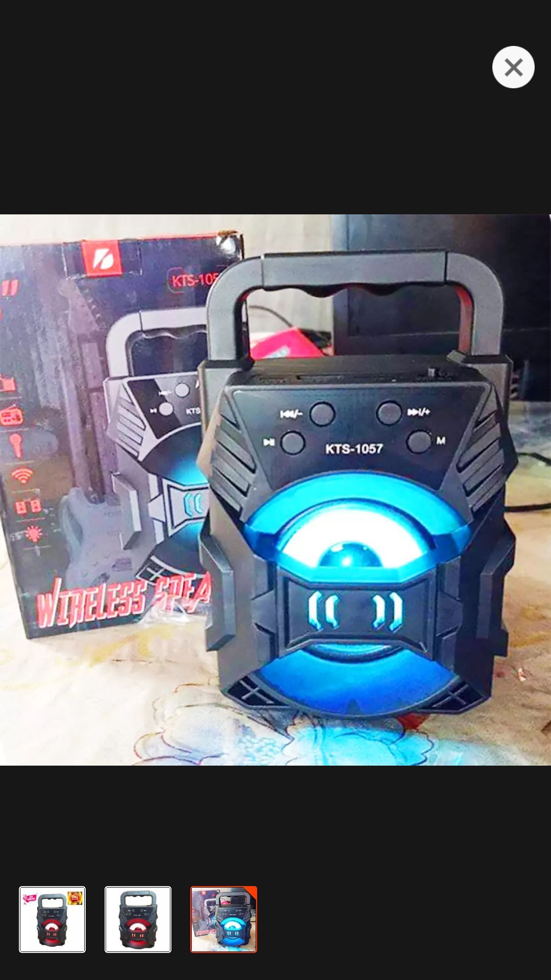 Bluetooth Speaker KTS 1057 Wirless protable Speaker with microSd card slot and usb slot. 