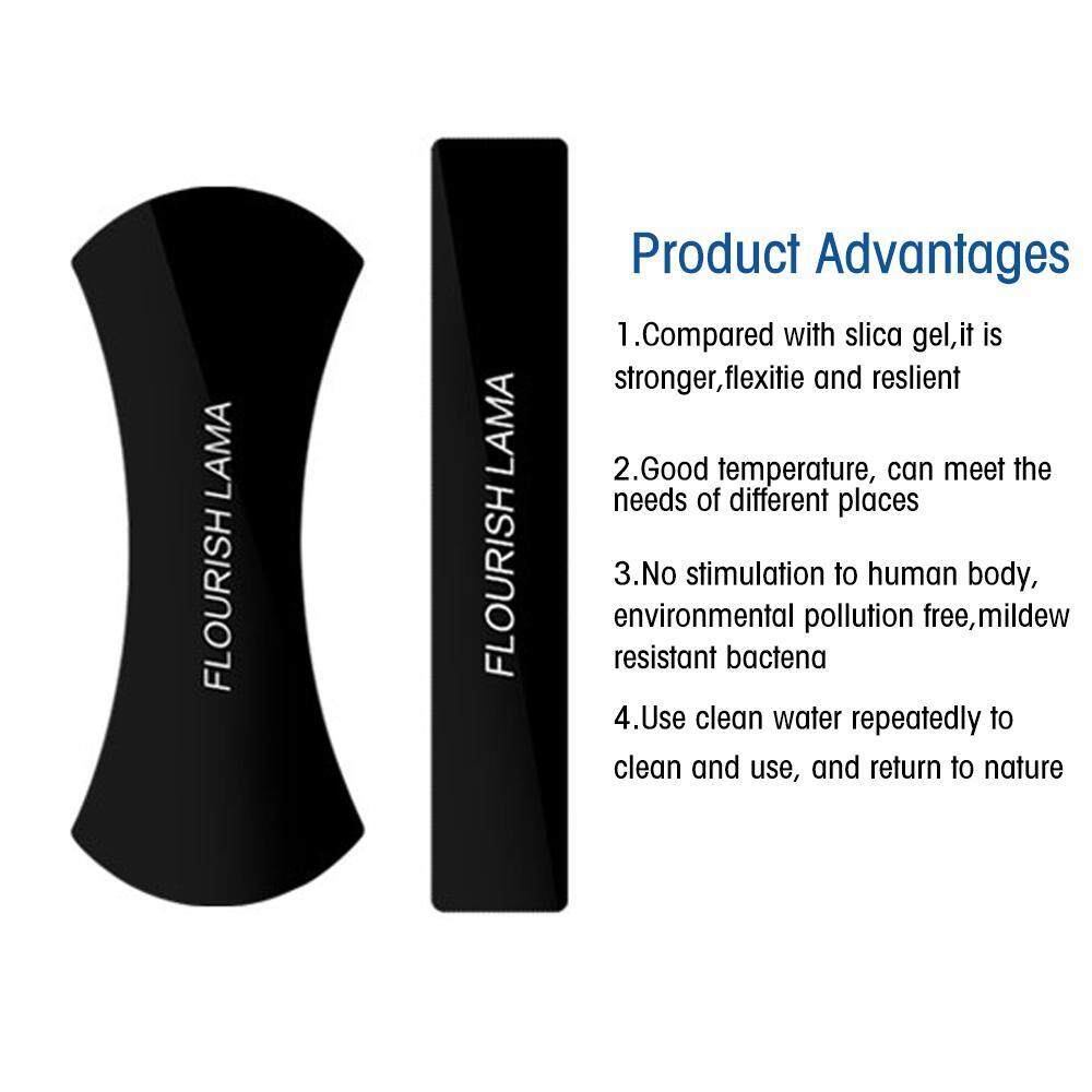 2 Pcs Magic Traceless Rubber Sticker Mobile Phone Holder High Temperature Resistant Reuseable Sticker Srick on Anywhere. 