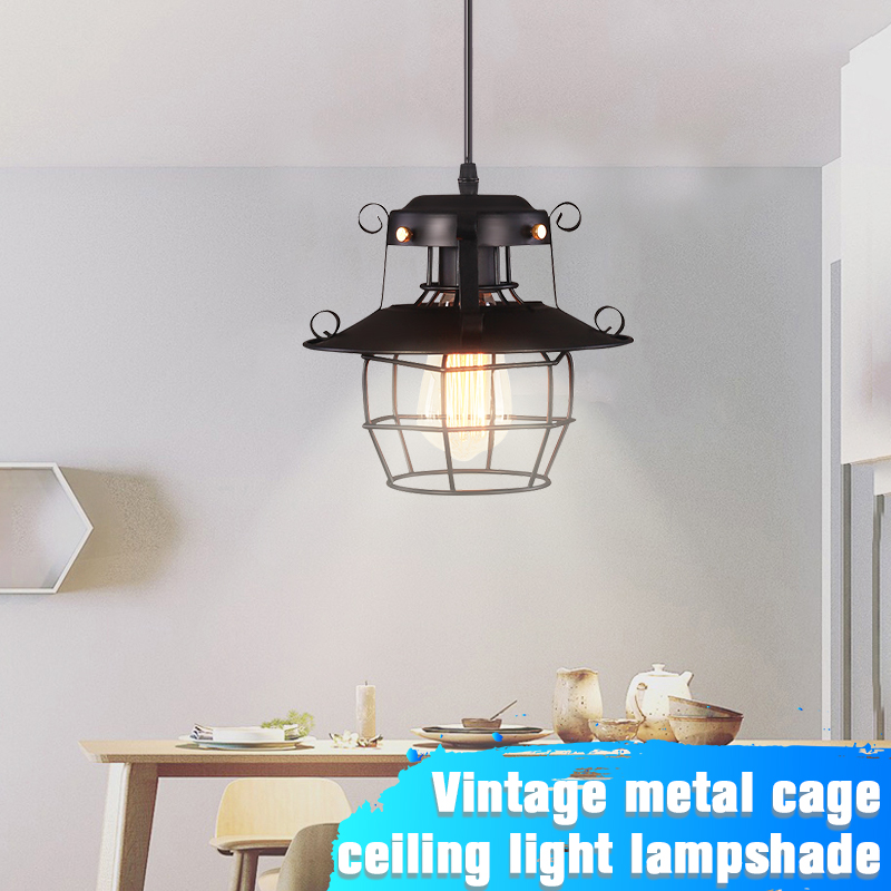 Retro Iron Cage Lamp Shade Industrial Wire Frame Loft Ceiling Light Lampshade At Best S In Desh Daraz Com Bd Retro Iron Cage Lamp Shade Industrial, Industrial Wire Lamp Shades