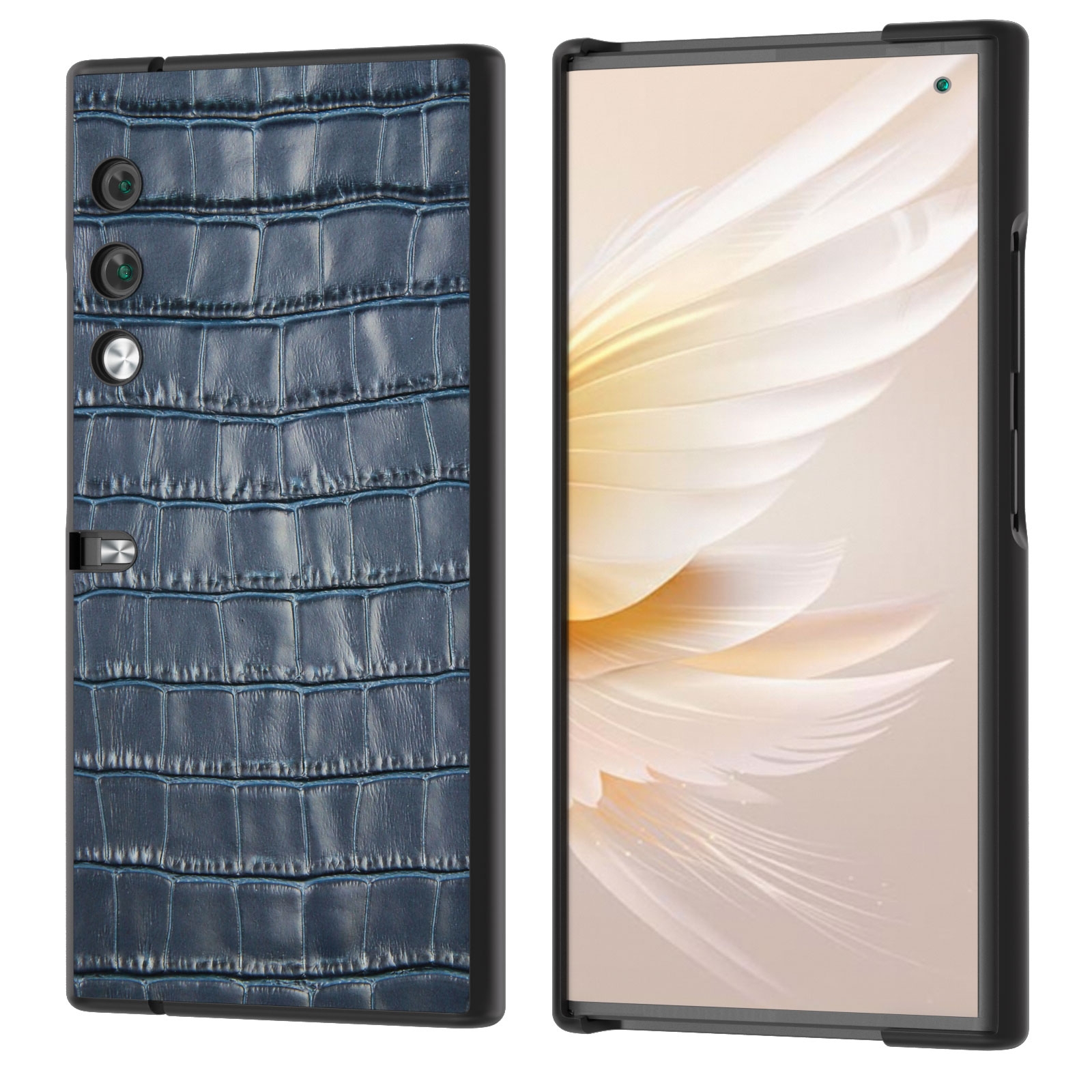 (New)Crocodile Texture Leather Phone Case For Honor V Purse