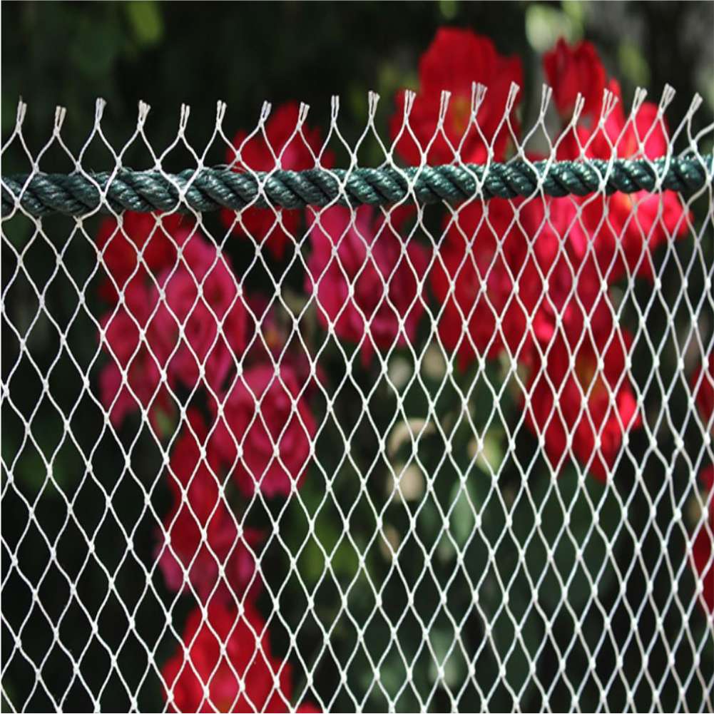 White Fishing Net Nylon Netting Trawl Pull Net Garden Fence Net Safety Net Anti Bird Falling Nets Crops Protective Child Cat Dog. 
