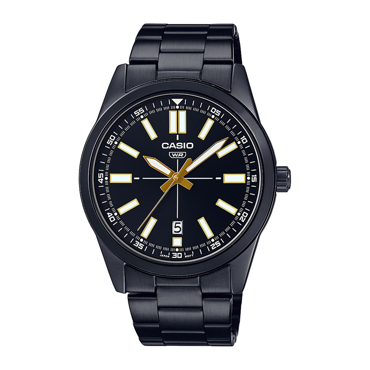 CAsio MTP-VD02B-1EUDF ENTICER MEN Black Analog Men Quartz Stainless Steel - Watch For Men
