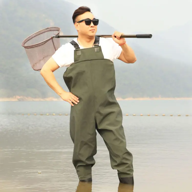 Wader Thickening and Wear-Resistant Rain Pants Water Fork Shorts Half-Body  One-Piece Fishing Waterproof Clothes Rain Shoes