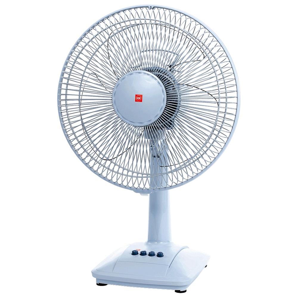 KDK A40A 16 inch Desk Table Fan with Transparent lade | Silver Blue. 