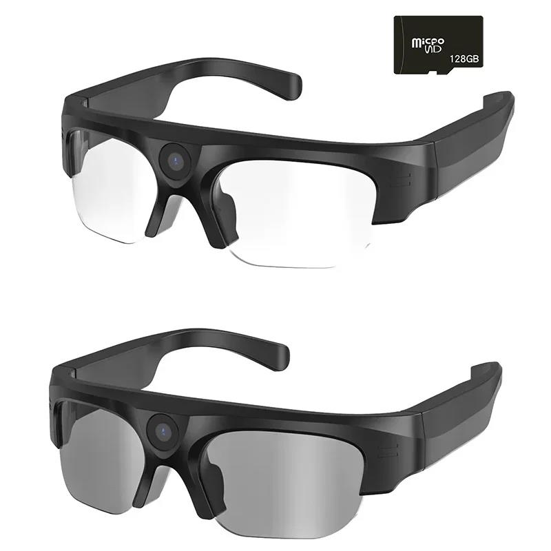 2K HD Action Camera Glasses Video Recording Sport Sunglasses with Bluetooth Speakers Call Smart Glasses 4K Ultra Mini Camera. 