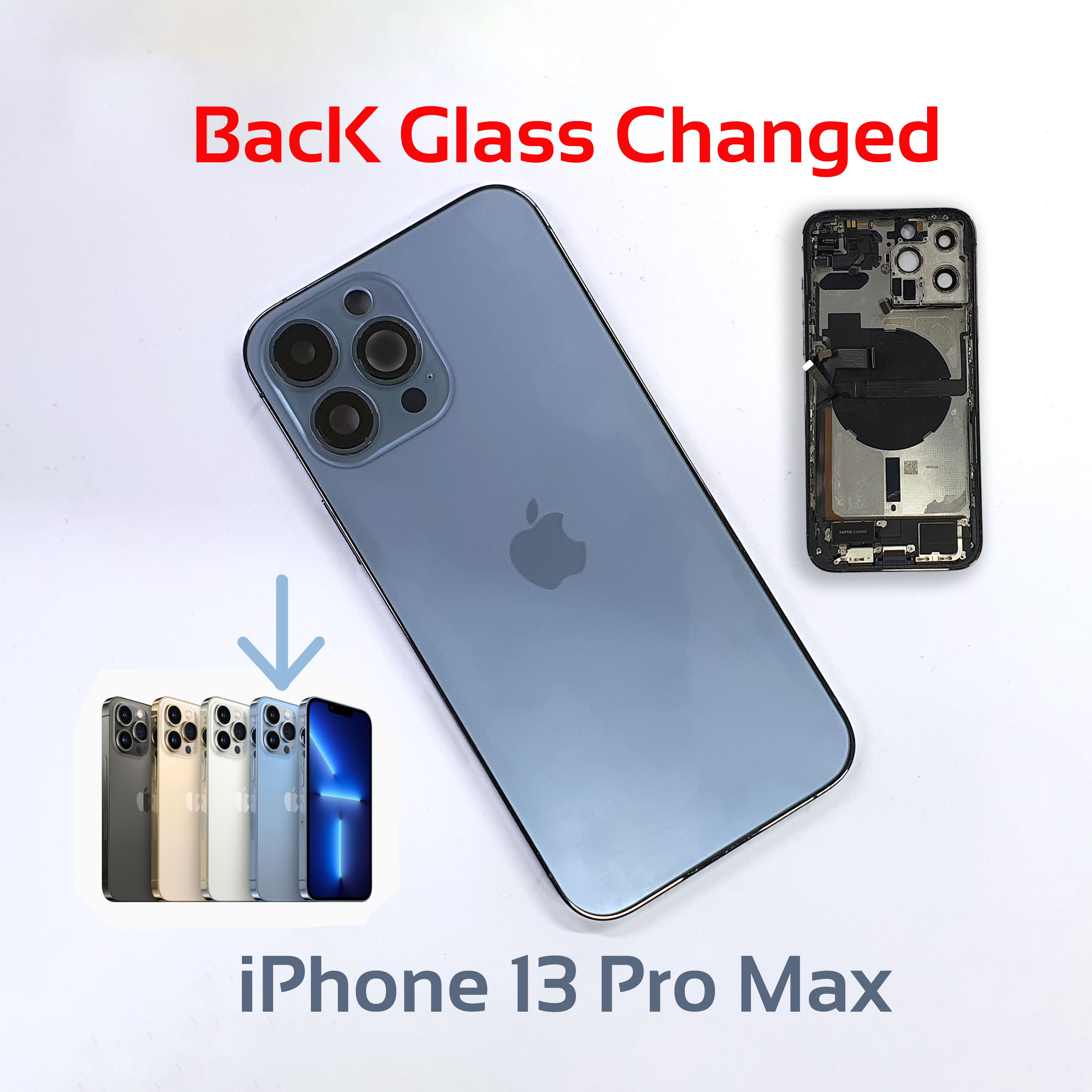 Housing/Setup Casing Body For iPhone 13 Pro Max Used But Fresh (Not Market Quality) Like As Photo. 