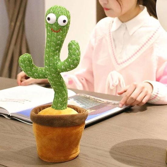 (GEARBEST)  Cactus Plush Toy Electric Singing Songs Dancing And Twisting Cactus Luminous Recording Learning To Speak Twisting Plush Toy Cactus Plush Toy Electric Singing Songs Dancing And Twisting Cactus Luminous Recording Learning To Speak Twisting Plush. 