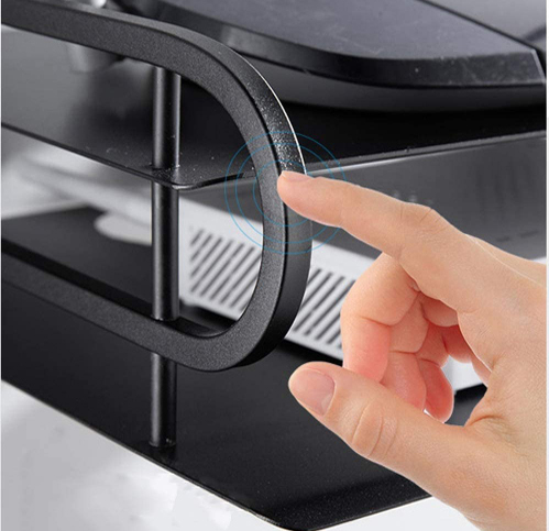 Black Metal Wireless Wifi Router Storage Box. 