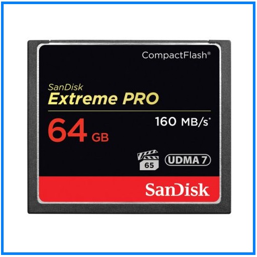 SanDisk 64GB 160MB/s Extreme PRO Compact Flash High-Speed 4K Video UDMA 7 CF Memory Card