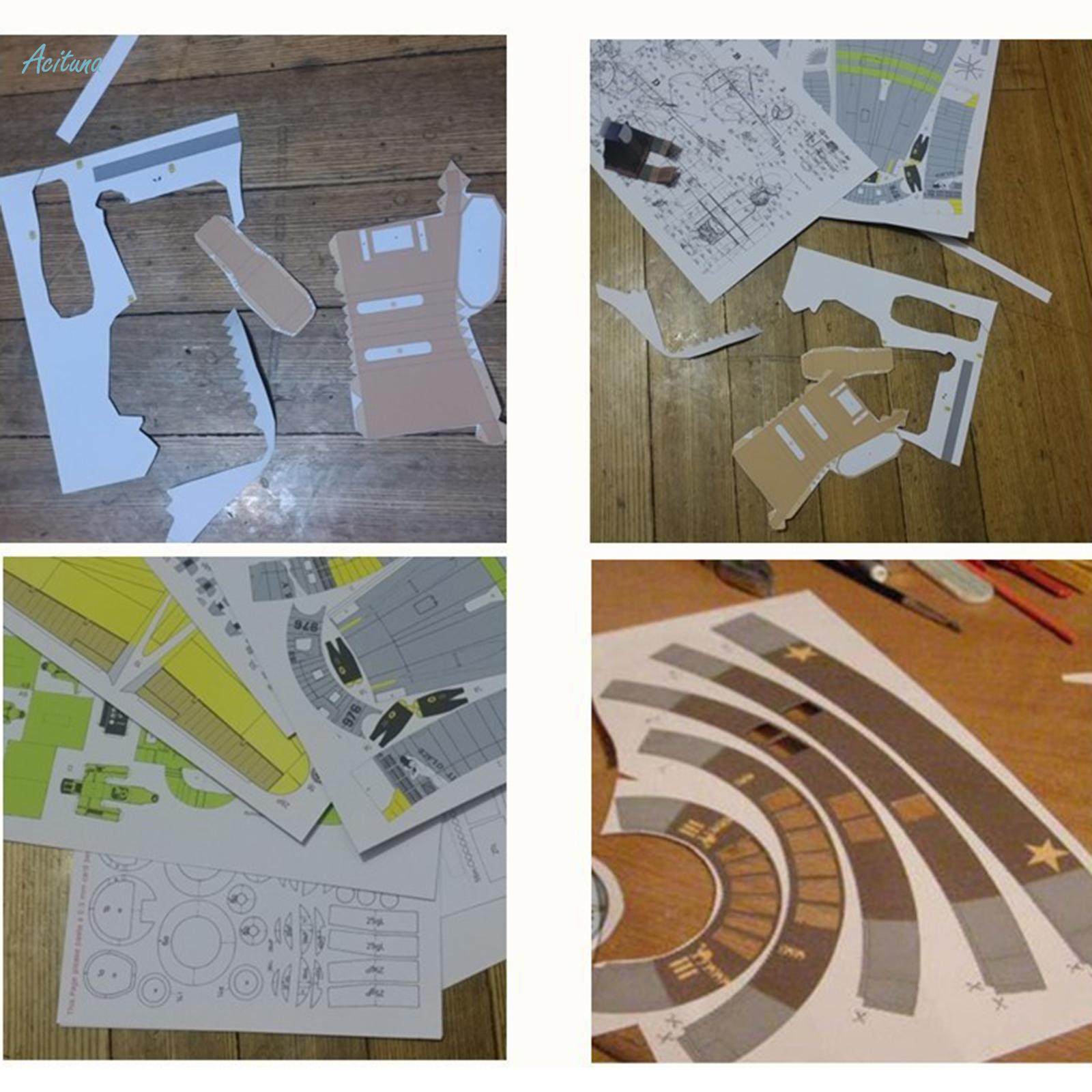 1/35 1 Fighter Aircraft Paper Model Papercraft Hobby Toy Simulation