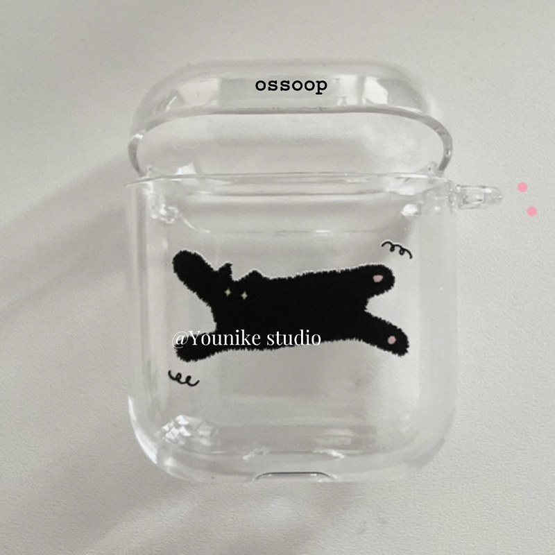 Korean Cartoon Cute Cat Airpod Case For 1 2 3 Pro 2 Airpod Pro Case Clear Tpu Air Pod Cover With Keychain Funda. 