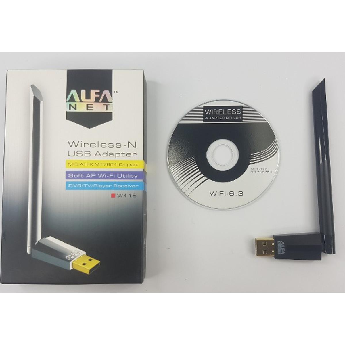 Alfa W115 Usb Wifi Antenna Receiver - Boost Your Laptop'S Wifi Range For Improved Connectivity