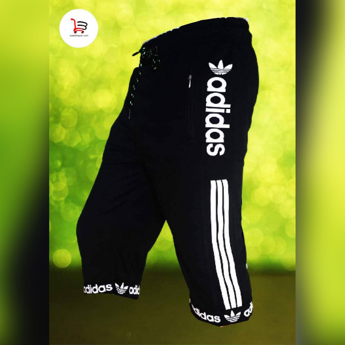 white three quarter pants for men 