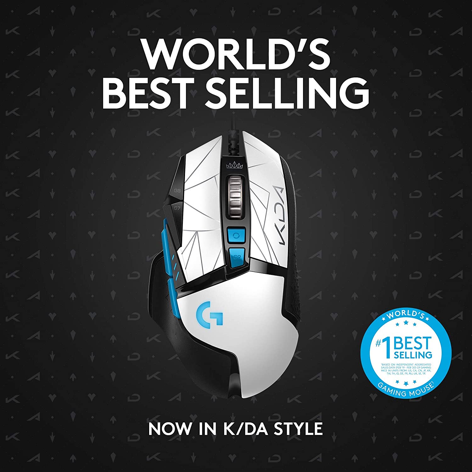 G502 HERO KDA LIGHTSYNC RGB Gaming Mouse USB Wired Mice 25600 DPI Adjustable Programming Mice for Mouse Gamer. 