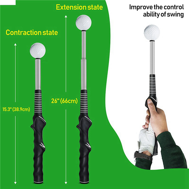 2X Golf Swing Trainer Aid - Golf Swing Training Aid for Flexibility, Tempo, and Strength Golf Warm-Up Stick