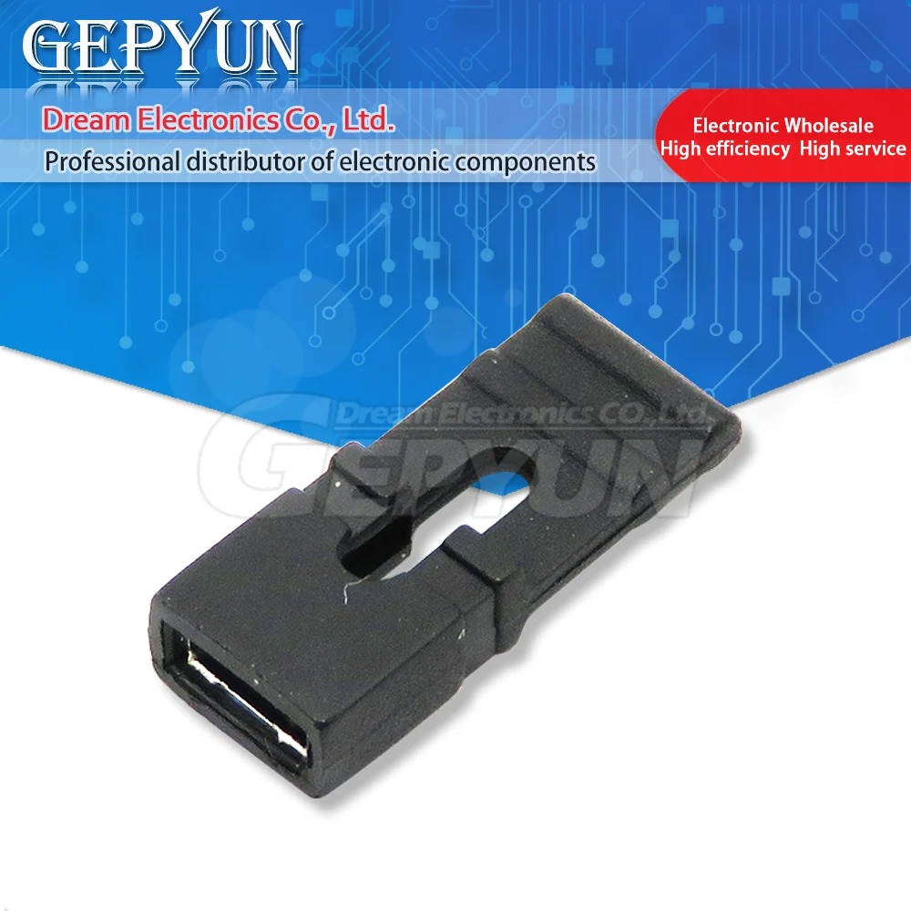 100PCS 2.0mm Pitch Jumper cap/short circuit cap spacing & Headers & Wire Housings Short / Long Type. 